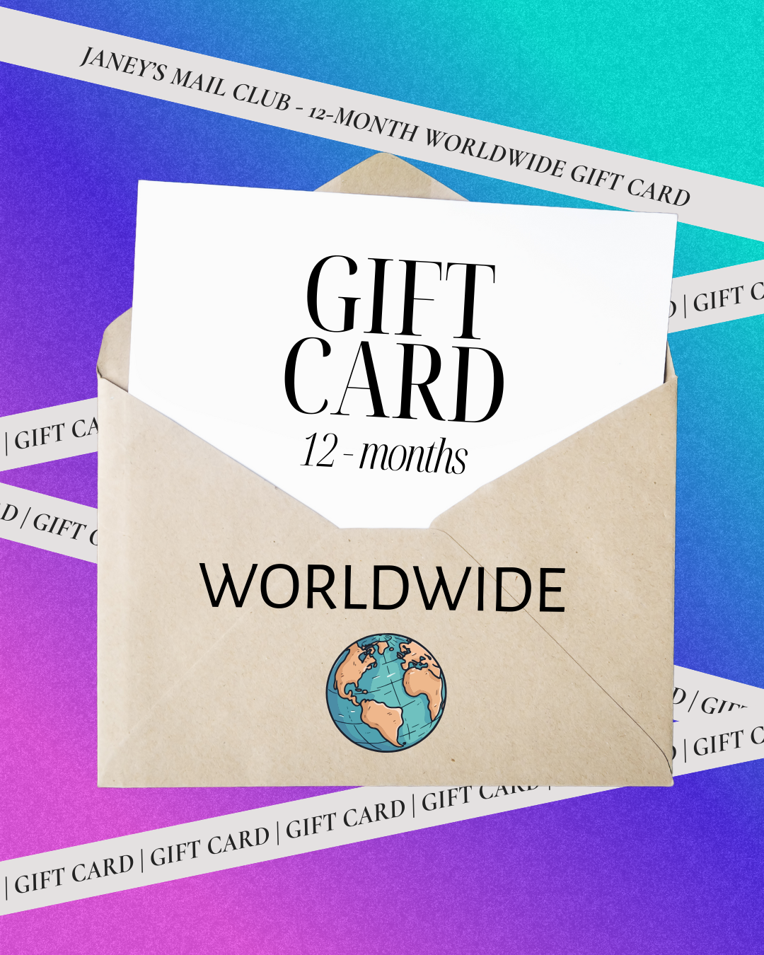 Janey's Mail Club - Worldwide 12 Month Gift